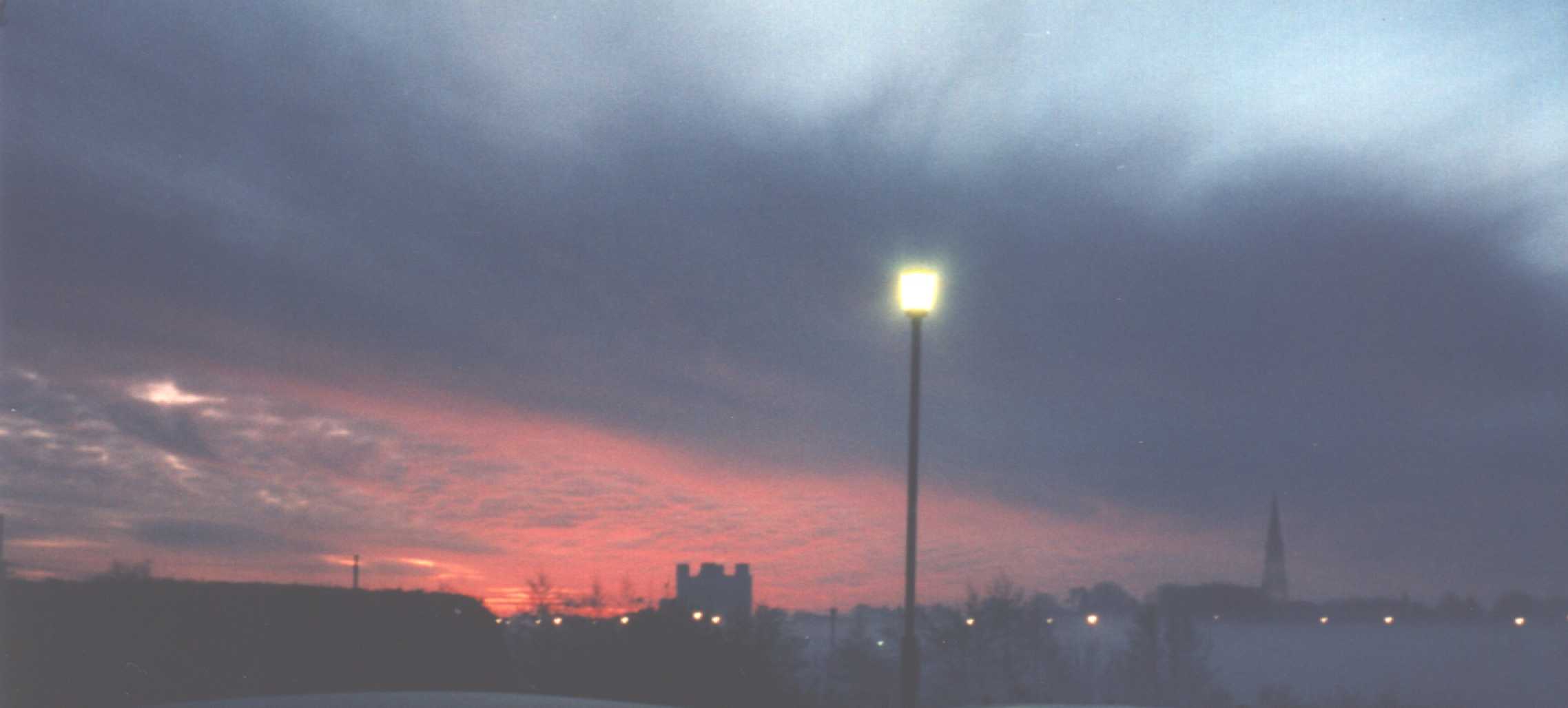 Sky line on winter's morning in Trim