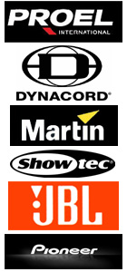 D2K stock Pioneer, Martin, JBL, Numark, Dynacord, Proel, and many more.
