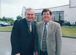 Senator Kiely with the Taoiseach Bertie Ahern T.D.