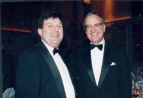 Senator Kiely meets Senator George Mitchell - one of the architects of the Good Friday Agreement.
