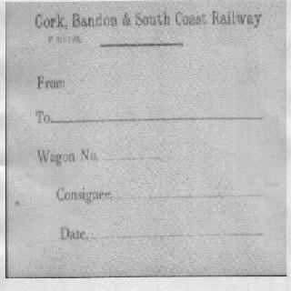 Docket fitted to wagons from the Mill for the train