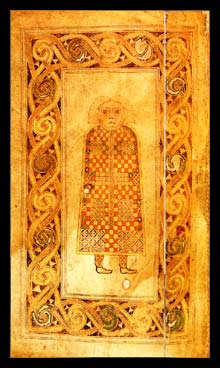 The Evangelist, a page from the book of durrow