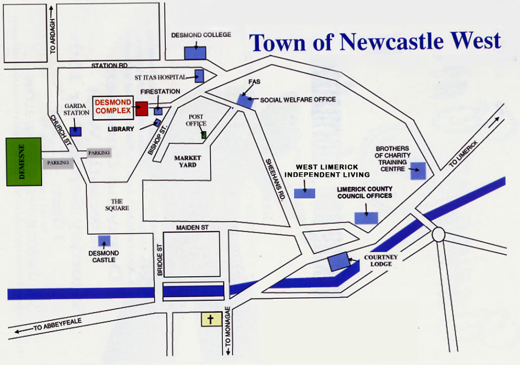Map of desmond comples newcastle west 