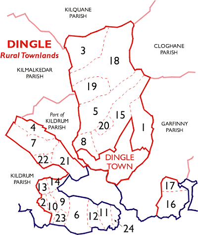 Rural Townlands of Dingle in County Kerry