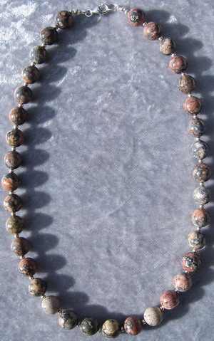 Leopardskin Agate necklace