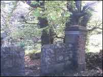 Old stone pillars