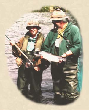 13 year old Nick Coyote, taught by Doug with 5lb. grisle taken on Kilbarry Shrimp Fly