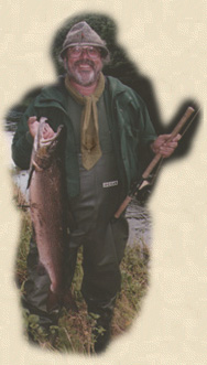 Doug Lock with Autumn Cock Fish taken with Kilbarry Stud Fly