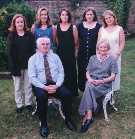 Therese and myself and our five daughters in 1997