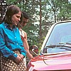 School car park NSU Ro80, Anne Garrod, Gordon Langford & Paul Copeland-Watts