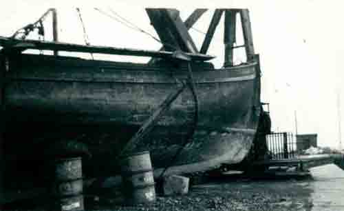 In dry dock