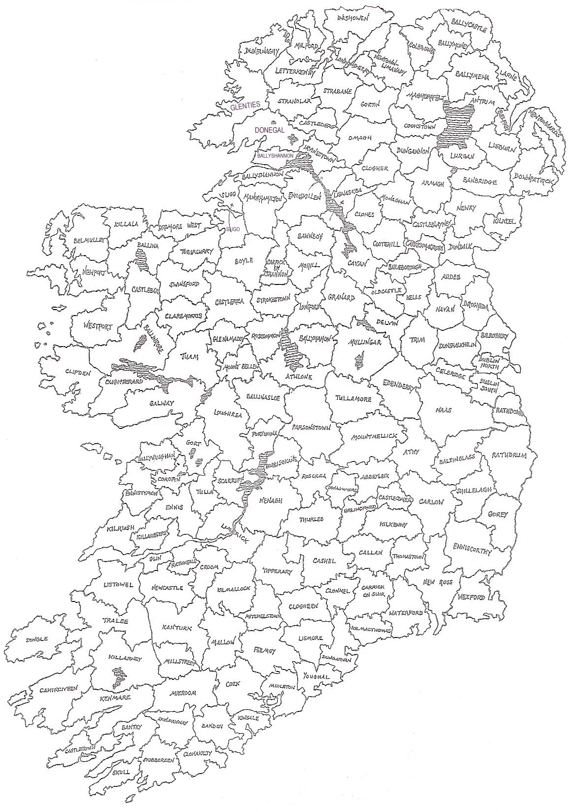 Civil Districts Ireland