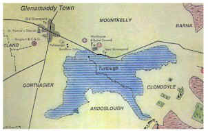 An overhead sketch of what Glenamaddy Turlough looks like