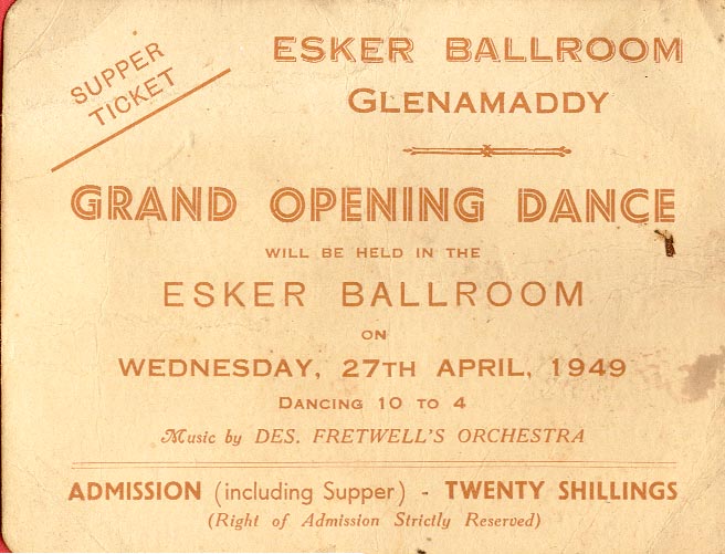 Esker Ballroom  - "Grand Opening Dance" poster