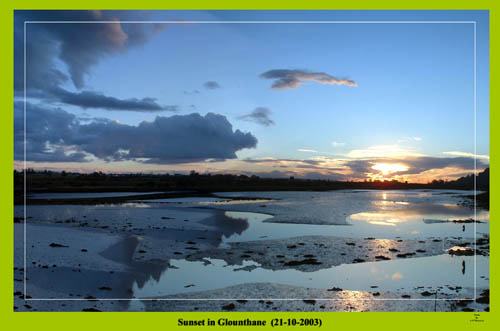 sunset pan at the rise and tide