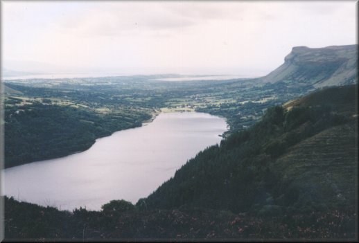 Glencar Lake from the hill above