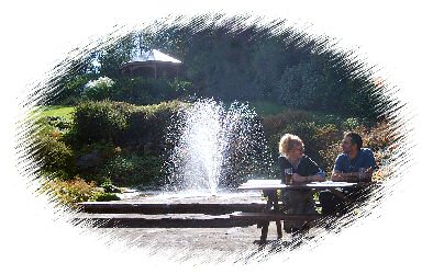 Relax in the beautiful surroundings of our Heritage Park with the soothing sound of the fountain nearby.