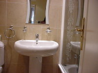 Master Bathroom with bath, shower, toilet 
and bidet