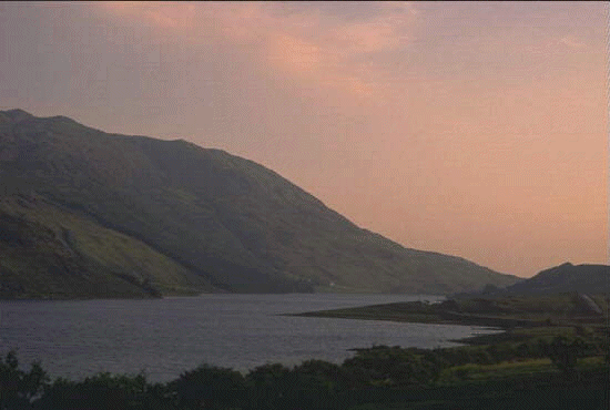 Picture of Glenveagh landscape in the evening