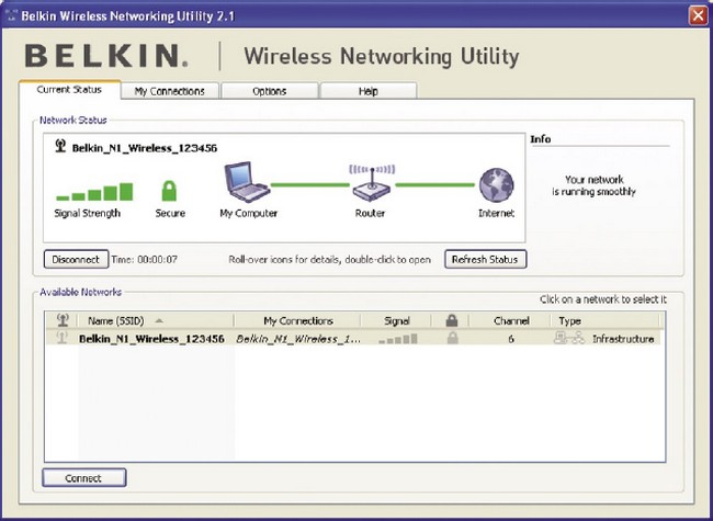 Belkin Wireless Networking Utility