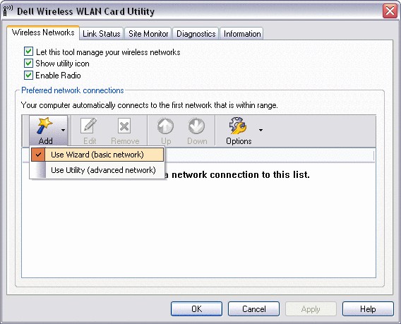 Dell WLAN Card Utility