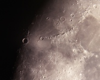 Lunar Apennines; click image for higher resolution (150K)