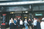 Authentic Dublin 'olde worlde' coffee rendezvouz. Bonuses for stained glass in the shopfront and best 'nonchalant' look of team members mixing with public waiting in sunshine