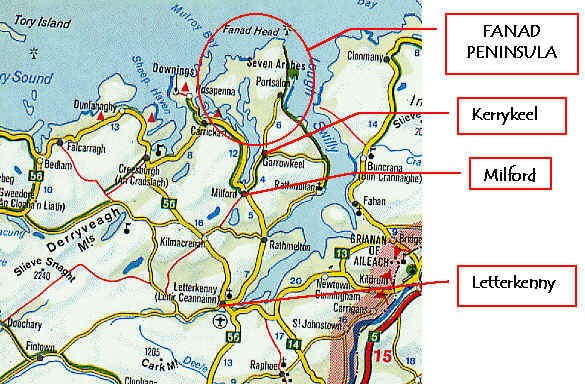 Fanad Map