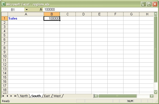 Output from regions.pl