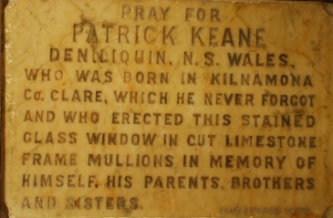 Marble Slab Commemorating Patrick Keane