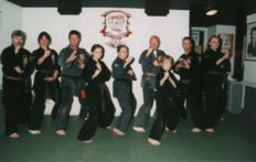 Some of the instructors at "Bernie Drakes Kenpo Karate Academy"