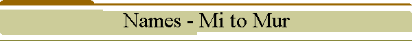 Names - Mi to Mur