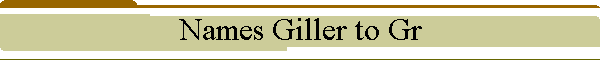 Names Giller to Gr