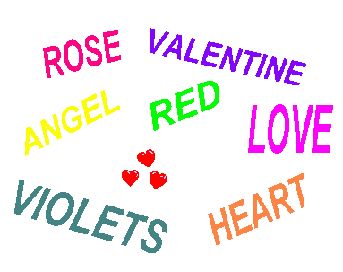 Image of Valentine words