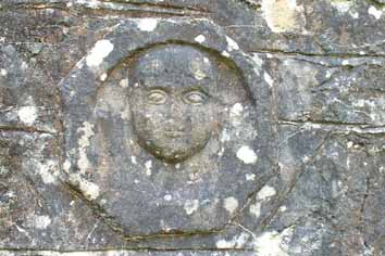 The Cully Angel - now part of the Mass Rock at Chapel Hollow