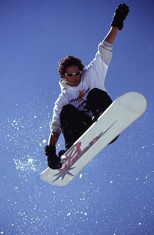 Unknown Rider Pointing in the Arinsal Big Air Competition
