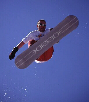 Tigger on Ride Snowboard