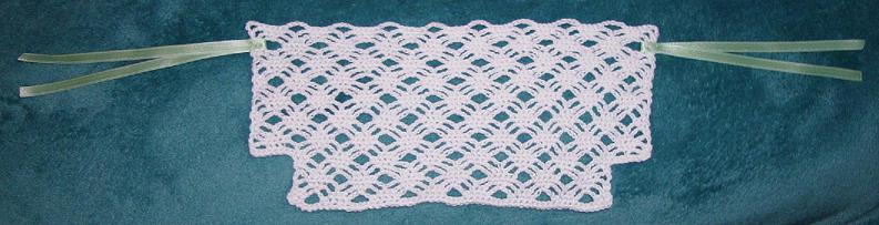 Lacy Cleavage Cover Crochet Insert