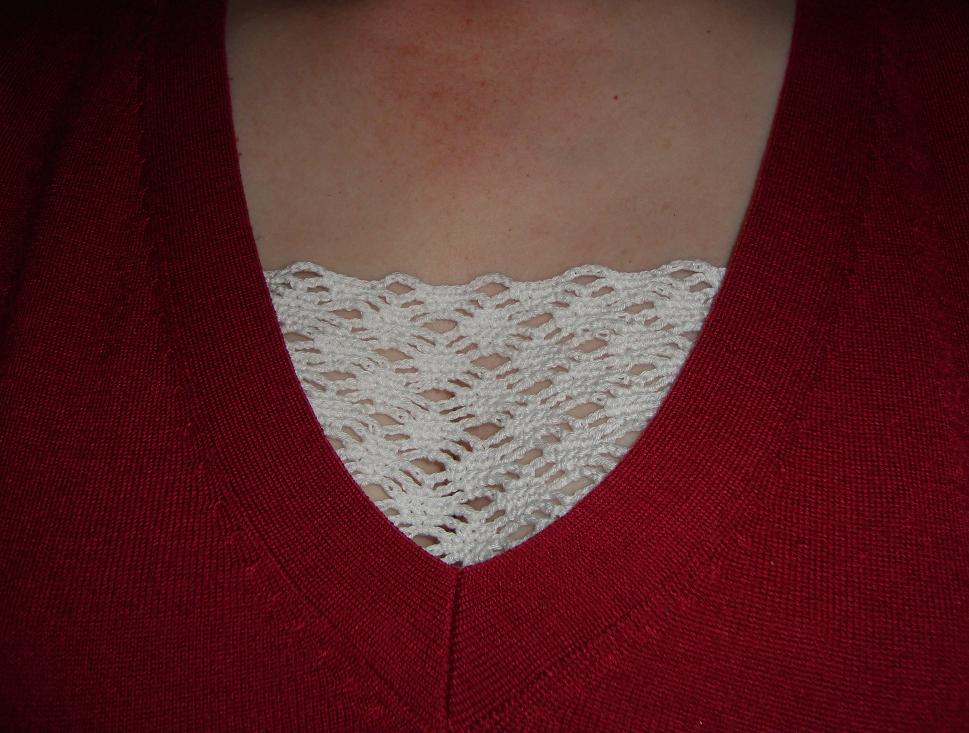 Lacy Cleavage Cover Crochet Pattern