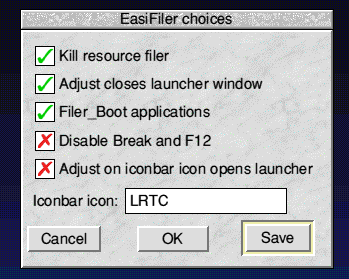 EasiFiler Choices