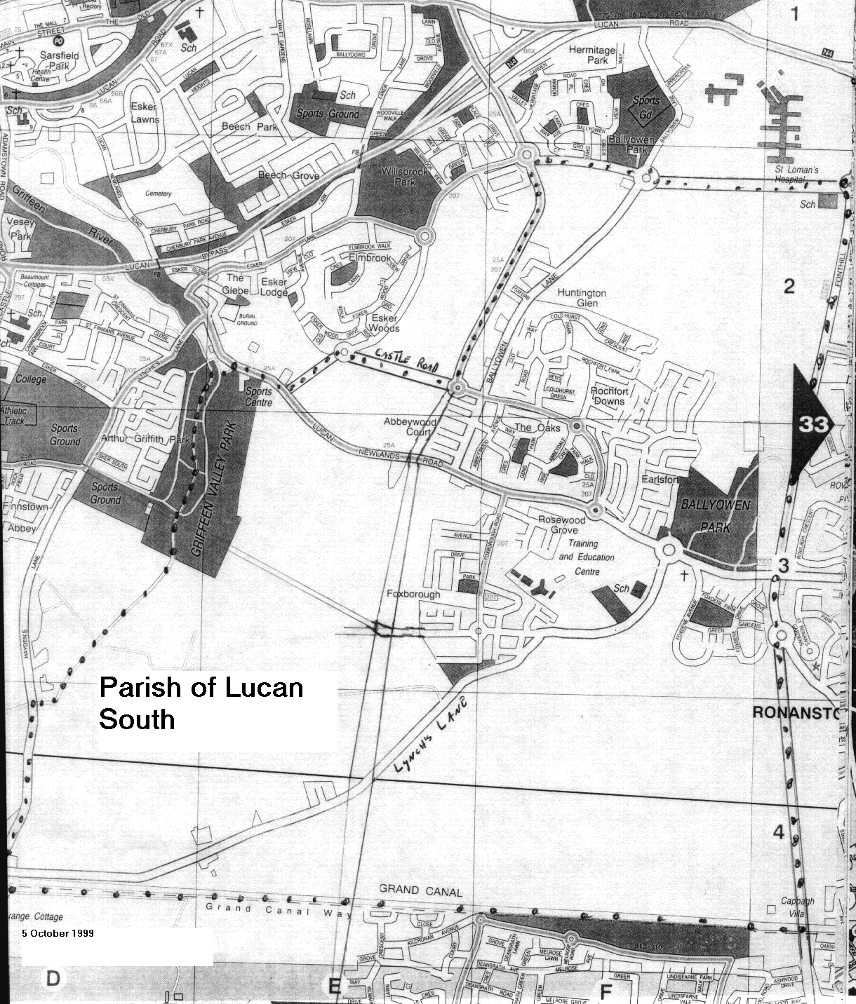 Map of Lucan south, will take some time to load!  Please be patient