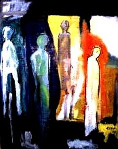 Four choices - Echi Aaberg - 60x50 Acrylic : Sold