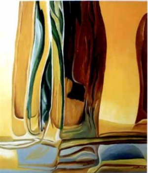 Reflexo I - Aluizio Siqueira - Óleo sobre tela - - Aluízio Siqueira é artista plástico e vitralista 