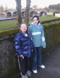 Photo of students & Green's Bridge.