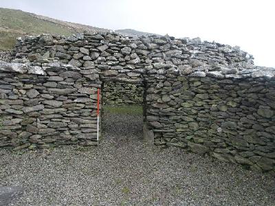 View of round house entrance Caherdorgan North Cashel 