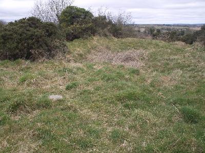 View of south side of mound at Fourknocks II