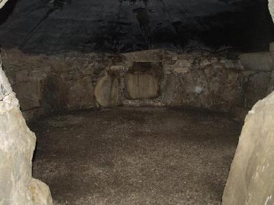 View of central chamber from entrance passage - Fourknocks Passage Tomb