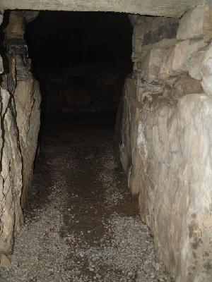 View of entrance passage - Fourknocks Passage tomb.