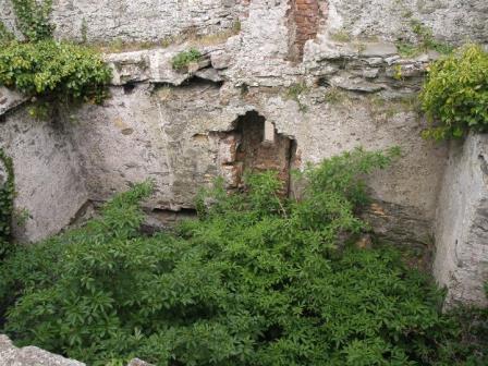View of ruined interior Portrane Castle