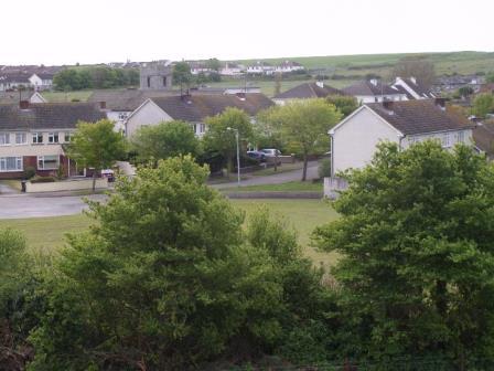 View of St Catherine' Church from Portrane Castle roof 